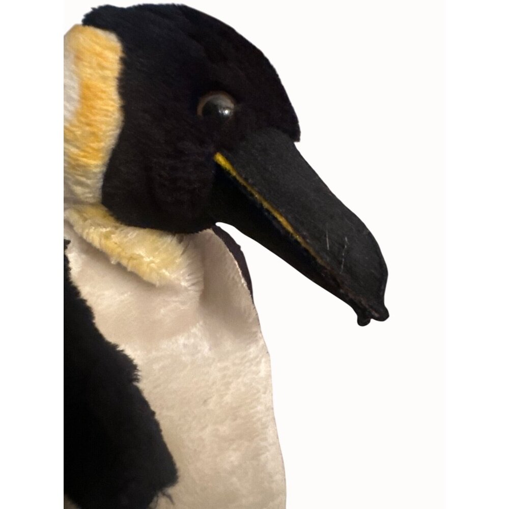 Vintage R. Dakin 1979 Emperor  Plush‎ Hand Black  White yellow  10" Tall